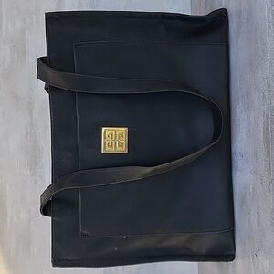 GIVENCHY PARFUM BLACK LARGE NYLON TOTE BAG